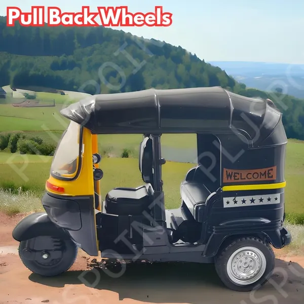 Auto_Rickshaw_Toy,With_Pull_Back_Action_City_Traffic_Vehicles_Public_Transport_Toy_With_Light_And_Sound_For_Aged_3_4_5_6_Boys_And_Girls,Kids_Party_Favors_Gifts_(Auto_Rickshaw)_(Black)