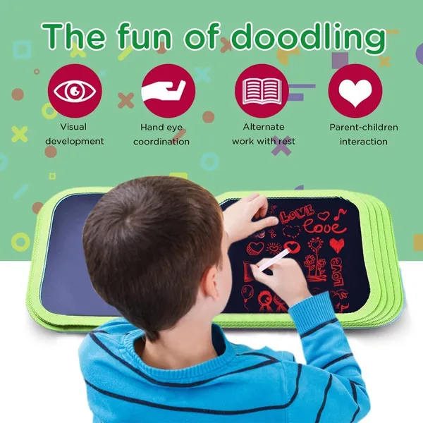 Erasable_Doodle_Book_For_Kids_Toddlers_Activity_Toys_Reusable_Drawing_Pads_With_Watercolor_Pens,Travel_Art_Toy,_Road_Trip_Car_Game_Writing_Painting_Set_For_Boys_And_Girls_(14_Pages)
