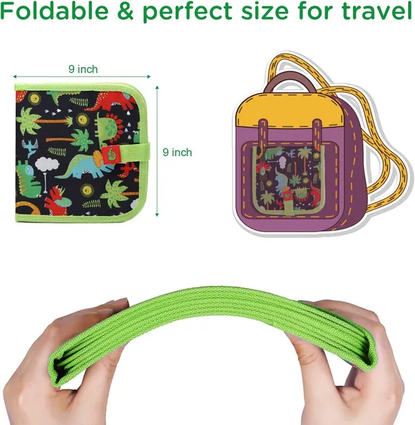 Erasable_Doodle_Book_For_Kids_Toddlers_Activity_Toys_Reusable_Drawing_Pads_With_Watercolor_Pens,Travel_Art_Toy,_Road_Trip_Car_Game_Writing_Painting_Set_For_Boys_And_Girls_(14_Pages)
