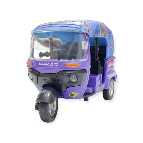 Auto_Rickshaw_Toy,With_Pull_Back_Action_City_Traffic_Vehicles_Public_Transport_Toy_With_Light_And_Sound_For_Aged_3_4_5_6_Boys_And_Girls,Kids_Party_Favors_Gifts_(Graffiti_Auto),_Purple