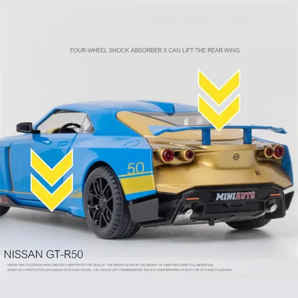 Diecast_Gtr-50_Toy_Car_1:24_Scale_Model,Pull_Back_Vehicles_Alloy_Simulation_Supercar_With_Lights_And_Sound_Also_For_Car_Dashboard,Kids,Adult_(1:24-Gtr_50-Blue)