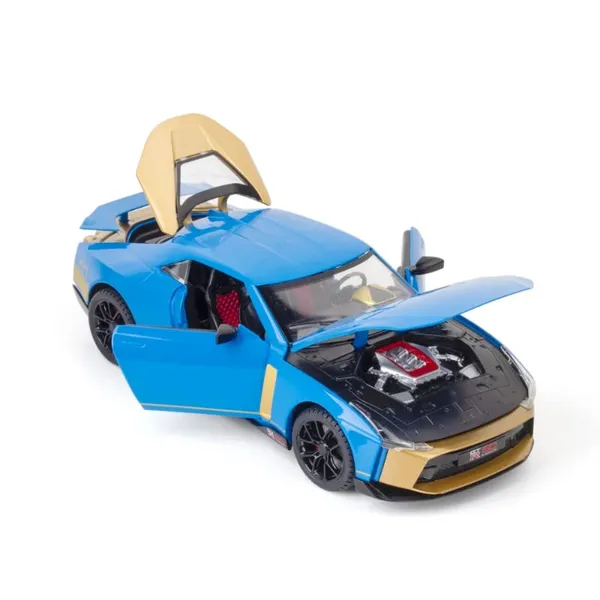 Diecast_Gtr-50_Toy_Car_1:24_Scale_Model,Pull_Back_Vehicles_Alloy_Simulation_Supercar_With_Lights_And_Sound_Also_For_Car_Dashboard,Kids,Adult_(1:24-Gtr_50-Blue)