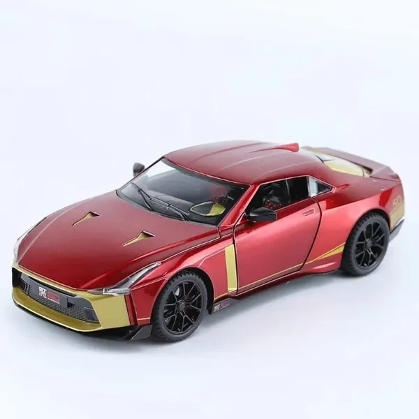 Diecast_Gtr-50_Toy_Car_1:24_Scale_Model,Pull_Back_Vehicles_Alloy_Simulation_Supercar_With_Lights_And_Sound_Also_For_Car_Dashboard,Kids,Adult_(1:24-Gtr_50-Red)