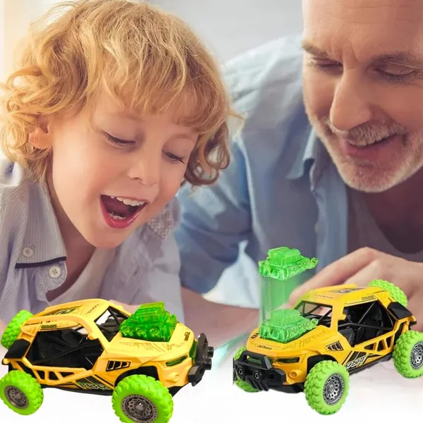 Diecast_Predator_Toy_Car_Model_Pull_Back_Vehicles_Alloy_Simulation_Crash_Car_Monster_Truck_With_Lights_And_Sound_Also_For_Car_Dashboard,Kids,_Yellow