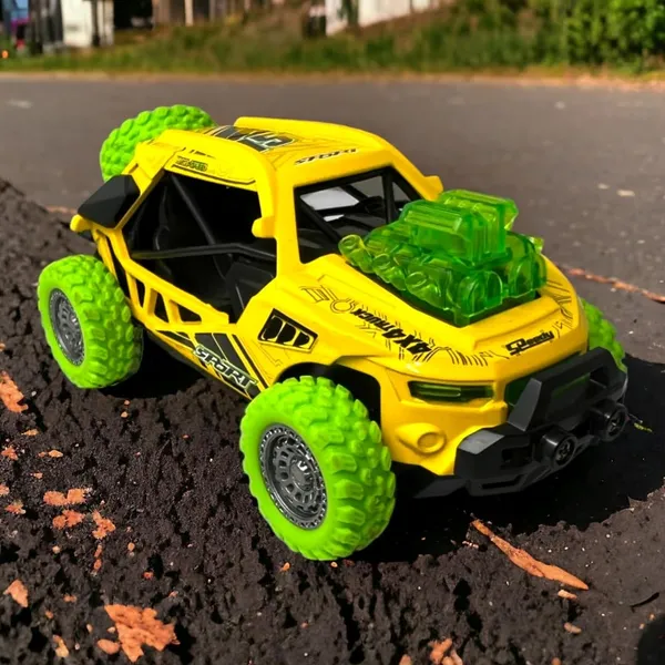Diecast_Predator_Toy_Car_Model_Pull_Back_Vehicles_Alloy_Simulation_Crash_Car_Monster_Truck_With_Lights_And_Sound_Also_For_Car_Dashboard,Kids,_Yellow