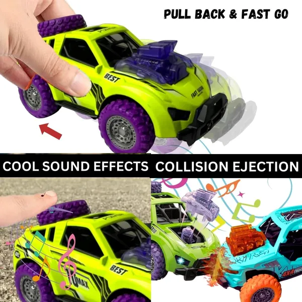 Diecast_Predator_Toy_Car_Model_Pull_Back_Vehicles_Alloy_Simulation_Crash_Car_Monster_Truck_With_Lights_And_Sound_Also_For_Car_Dashboard,Kids,_Green