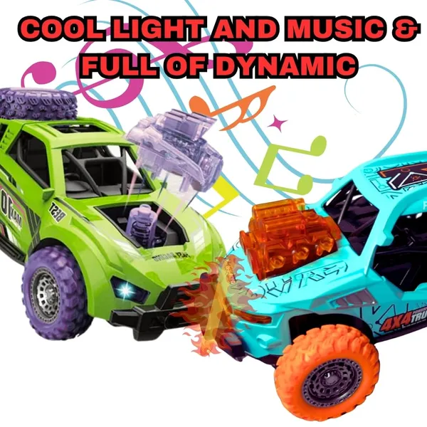 Diecast_Predator_Toy_Car_Model_Pull_Back_Vehicles_Alloy_Simulation_Crash_Car_Monster_Truck_With_Lights_And_Sound_Also_For_Car_Dashboard,Kids,_Green