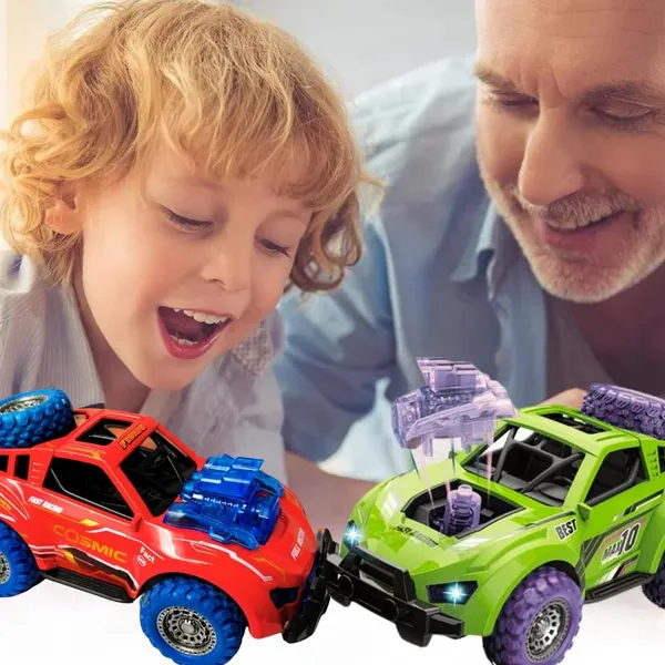 Diecast_Predator_Toy_Car_Model_Pull_Back_Vehicles_Alloy_Simulation_Crash_Car_Monster_Truck_With_Lights_And_Sound_Also_For_Car_Dashboard,Kids,_Red