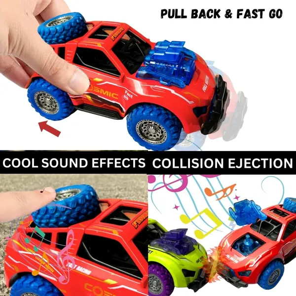 Diecast_Predator_Toy_Car_Model_Pull_Back_Vehicles_Alloy_Simulation_Crash_Car_Monster_Truck_With_Lights_And_Sound_Also_For_Car_Dashboard,Kids,_Red