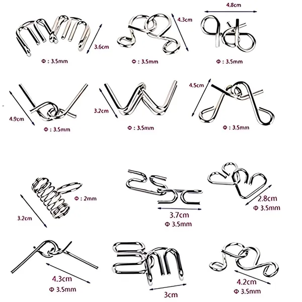 Kid_Brain_Teasers_Metal_Wire_Puzzle_Toys_-_Assorted_Metal_Puzzle_Toys_For_Gifts,_Party_Favors,_Prizes,_Disentanglement_Puzzle_Unlock_Interlock_Toys_-_Iq_Puzzle_Brain_Teaser_(18_Pc)