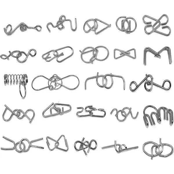 5+_Years_Brain_Teasers_Metal_Wire_Puzzle_Toys_-_Assorted_Metal_Puzzle_Toys_For_Gifts,_Party_Favors,_Prizes,_Disentanglement_Puzzle_Unlock_Interlock_Toys_-_Iq_Puzzle_Brain_Teaser_(24_Pc)