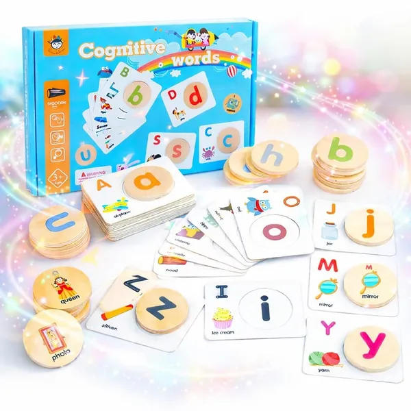 Wooden_Letters_Matching_Game_With_Flash_Card_Cognitive_Words_Round_Blocks_Children_Wooden_Interactive_Learning_Early_Educational_Toys_For_Kids_3-8_Years_(Words_Game)