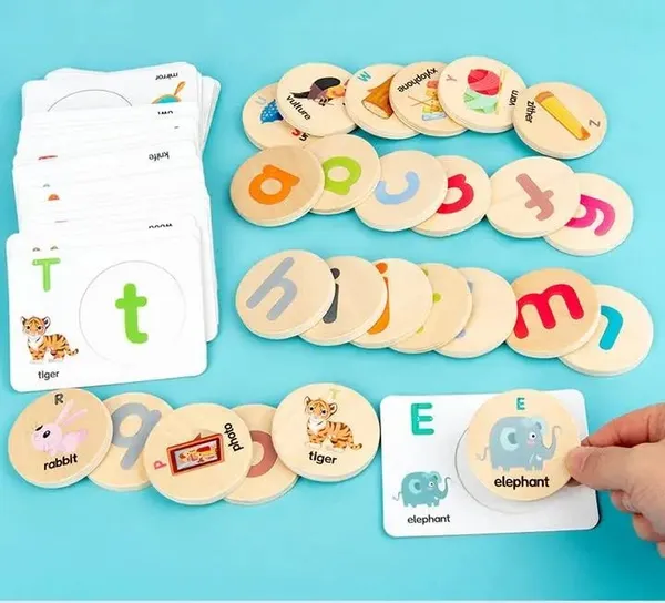 Wooden_Letters_Matching_Game_With_Flash_Card_Cognitive_Words_Round_Blocks_Children_Wooden_Interactive_Learning_Early_Educational_Toys_For_Kids_3-8_Years_(Words_Game)