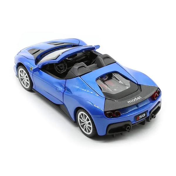 Diecast_Ferrari_J50_Toy_Car_Scale_Model,Pull_Back_Vehicles_Alloy_Simulation_Supercar_With_Lights_And_Sound_Also_For_Car_Dashboard,Kids,Adult_(J-50_Blue)