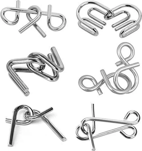 Brain_Teasers_Metal_Wire_Puzzle_Set_Of_6_Iq_Metal_Puzzle_Toys_For_Gifts,_Party_Favors,_Prizes,_Disentanglement_Puzzle_Unlock_Interlock_Toys_Iq_Brain_Teaser_Challenges