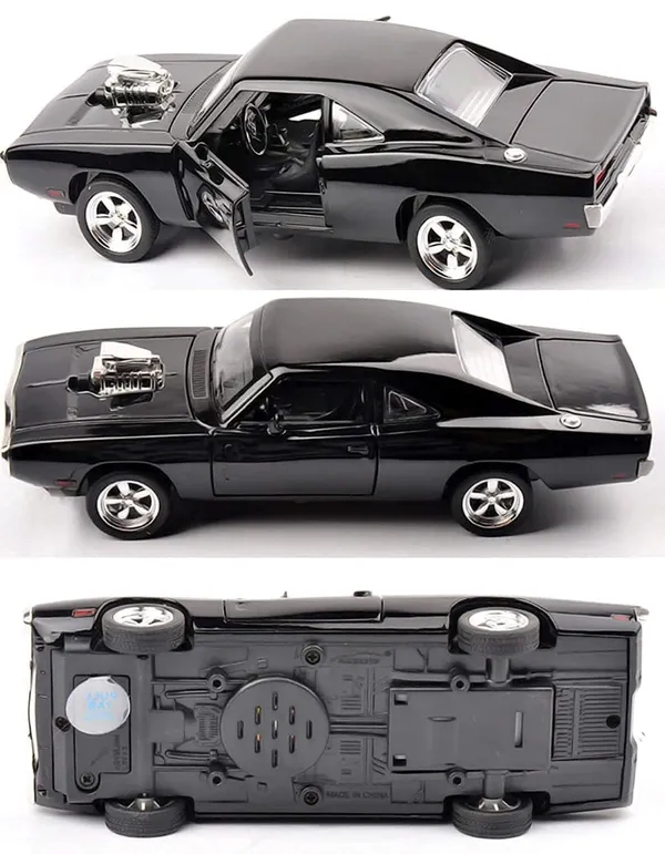 Diecast_Ff_1970_Dom'S_Charger_R/T_Dodge_Muscle_Car_Scale_Model,_Pull_Back_Vehicles_Alloy_Simulation_Supercar_With_Door_Open_With_Light_And_Sound_Also_For_Car_Dashboard,Kids,Adult