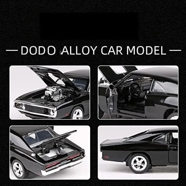 Diecast_Ff_1970_Dom'S_Charger_R/T_Dodge_Muscle_Car_Scale_Model,_Pull_Back_Vehicles_Alloy_Simulation_Supercar_With_Door_Open_With_Light_And_Sound_Also_For_Car_Dashboard,Kids,Adult