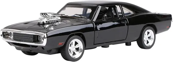 Diecast_Ff_1970_Dom'S_Charger_R/T_Dodge_Muscle_Car_Scale_Model,_Pull_Back_Vehicles_Alloy_Simulation_Supercar_With_Door_Open_With_Light_And_Sound_Also_For_Car_Dashboard,Kids,Adult