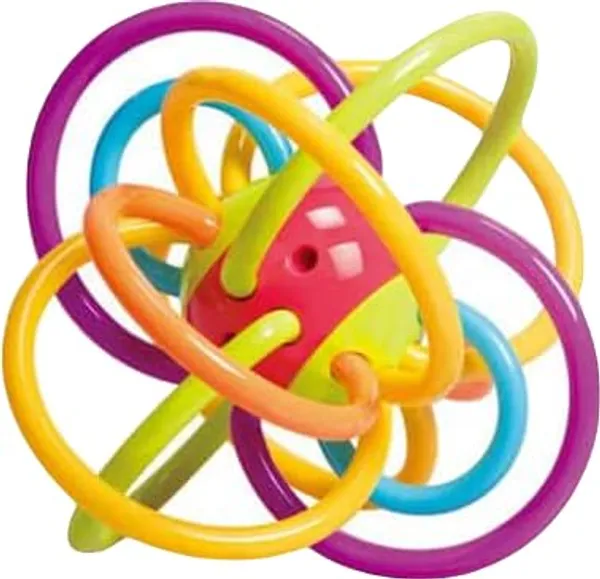 Infant_Plastic_Loopy_Ball_Sensory_Baby_Teether_Tube_Ball_Loopi_Toy_Sensory_Teething_Toys_For_Babies_Baby_Teether,_Soothe_Teething_With_Rattle_3-12_Months,Multi