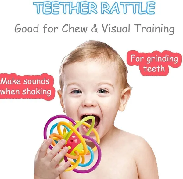 Infant_Plastic_Loopy_Ball_Sensory_Baby_Teether_Tube_Ball_Loopi_Toy_Sensory_Teething_Toys_For_Babies_Baby_Teether,_Soothe_Teething_With_Rattle_3-12_Months,Multi