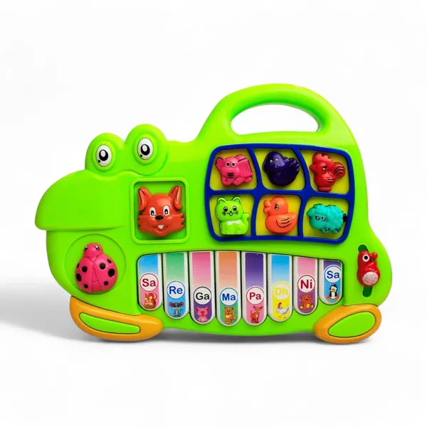 Frog_Musical_Baby_Piano_With_8_Different_Keys_Educational_Keyboard_|_3_Different_Modes_|_Lights_Up_And_Theme_Sound_|_Interactive_Learning_Toy_For_Infants_Toddlers,_Boys_And_Girls