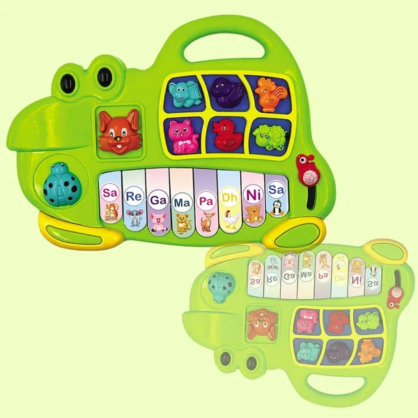 Frog_Musical_Baby_Piano_With_8_Different_Keys_Educational_Keyboard_|_3_Different_Modes_|_Lights_Up_And_Theme_Sound_|_Interactive_Learning_Toy_For_Infants_Toddlers,_Boys_And_Girls
