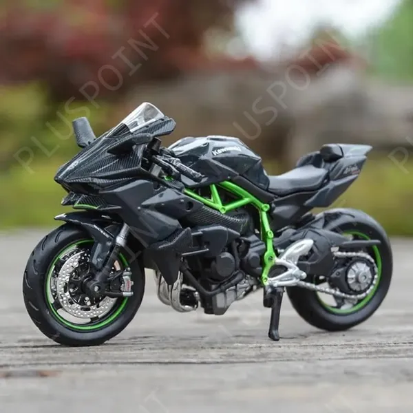 Diecast_H2R_Ninja_Bike_Motorcycle_Toy_Bike_Scale_Model_Vehicles_Alloy_Simulation_Superbike_Also_For_Car_Dashboard_Kids_Adult_Alloy_Highly_Simulation_Model_Vehicle_Motorbike_Street_Machine