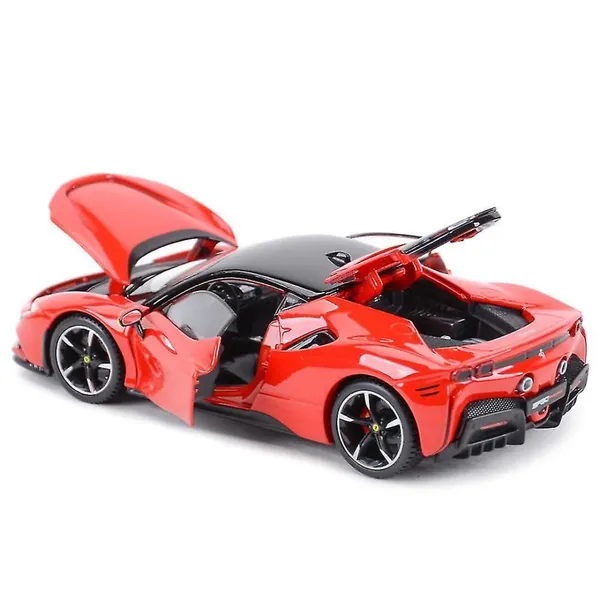 Diecast_Red_Sf90_Stradale_Hardtop_Toy_Car_Scale_Model_Pull_Back_Vehicles_With_Doors_Openable_Alloy_Simulation_Supercar_With_Lights_And_Sound_Also_For_Car_Dashboard_Kids_Adult