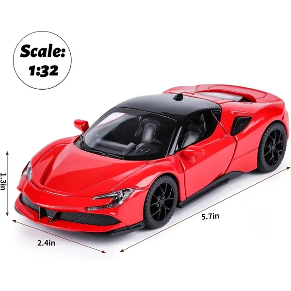 Diecast_Red_Sf90_Stradale_Hardtop_Toy_Car_Scale_Model_Pull_Back_Vehicles_With_Doors_Openable_Alloy_Simulation_Supercar_With_Lights_And_Sound_Also_For_Car_Dashboard_Kids_Adult