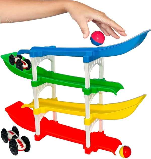 4-Level_Racer_Ramp_Track_Toy_For_Kids_|_4_Colorful_Ramps_&_4_Mini_Cars_|_Montessori_Educational_Vehicle_Toy_For_Toddlers_Age_1-3_|_Indoor_Racing_Game_For_Boys_&_Girls