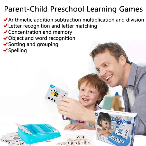 Educational_Game_Of_Learning_Words_With_Flash_Cards_2_In_1_Matching_Letter_And_Number_Games_For_Boys_And_Girls_Sight_Words_Recognition_Kindergarten_Teaching_Tools_Preschool_3_To_8_Years_Old