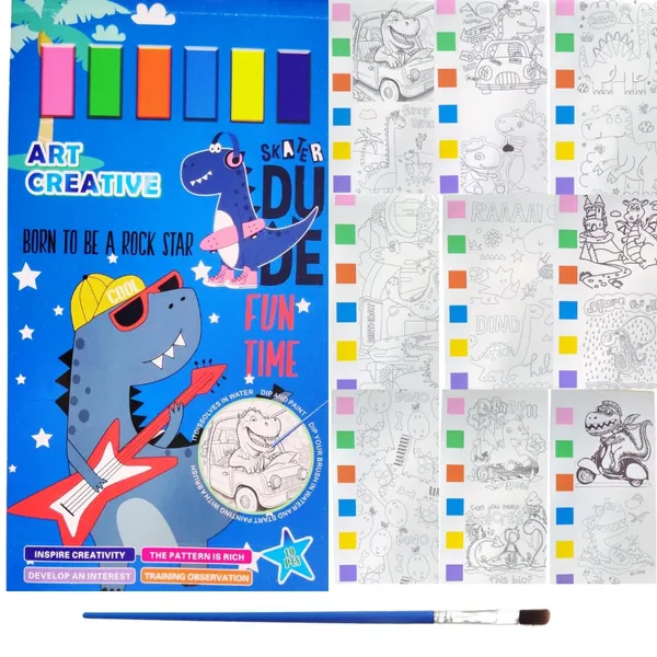 Paint_With_Water_Coloring_Book,_10_Sheets_Cute_Cartoon_Character_Watercolor_Painting_Books_2_Pack_Pocket_Painting_Book_For_Toddlers_Kids_Art_Craft_Gift_Ages_3+