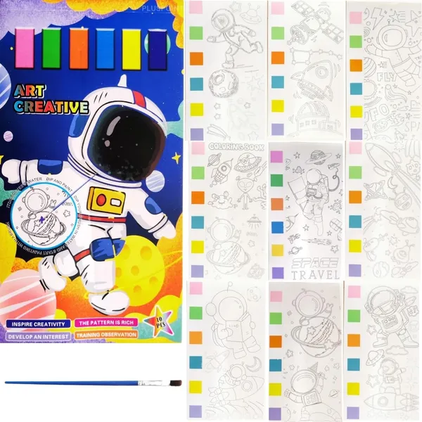 Paint_With_Water_Coloring_Book,_10_Sheets_Cute_Cartoon_Character_Watercolor_Painting_Books_2_Pack_Pocket_Painting_Book_For_Toddlers_Kids_Art_Craft_Gift_Ages_3+