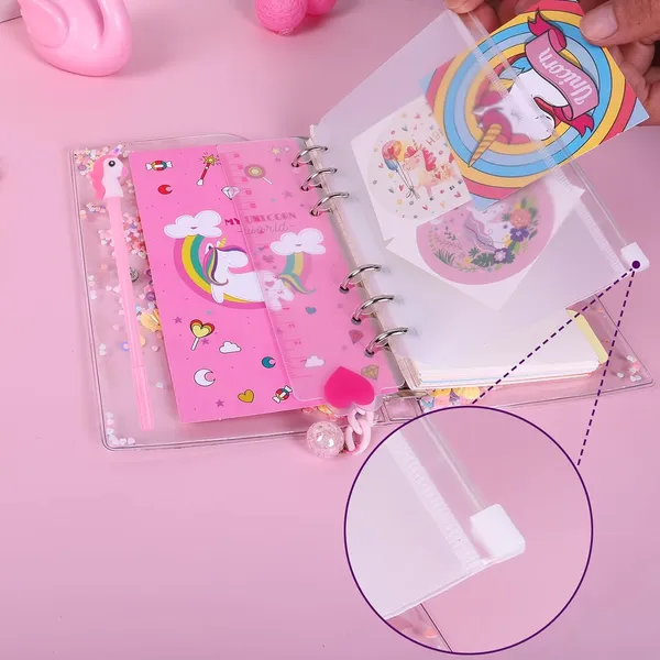 Diy_Unicorn_Notebook_Kit_Gift_Set_For_Girls_Cute_Creative_Dairy_Kit_Decorate_Your_Own_Diary_With_Stickers_And_Star_Sequins,_Unicorn_Pens,_Badge_For_Kids_5_Years_+,_40_Pages