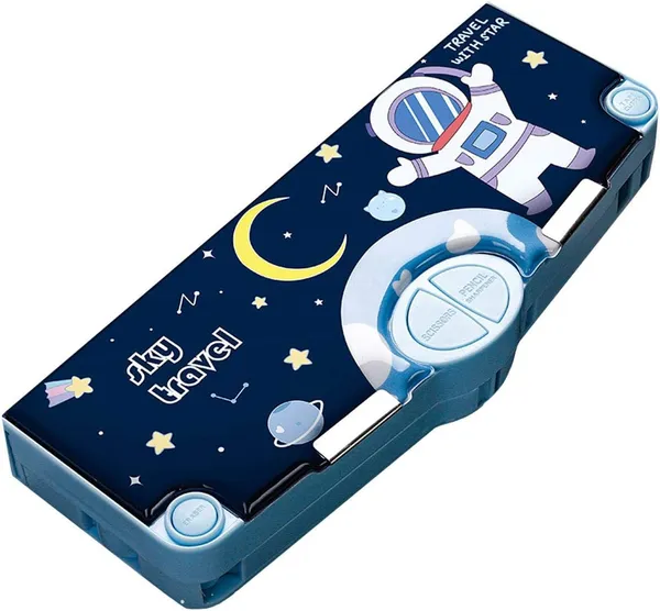 Plastic_Astronaut_Multifunctional_Pencil_Box_For_Kids,Space_Theme_Pencil_Case,Magnetic_Pencil_Box,Pop_Up_Pencil_Box_With_Buttons,Space_Theme_Return_Gifts_For_Kids,Boys_&_Girls,Multicolor