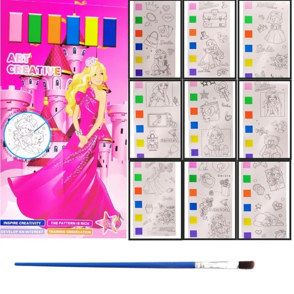 Paint_With_Water_Book_Coloring_Activity_For_Kids,10_Sheets_Cute_Cartoon_Character_Watercolor_Books_2_Pack_Pocket_Painting_Book_For_Toddlers_Kids_Art_Craft_Gift_Ages_3+