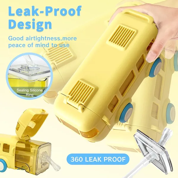 Silicone_Bus_Shape_Water_Bottle_For_Kids_With_Strap_Leak-Proof_Cartoon_Water_Bottle_With_Wheels_(Color-Yellow),_500_Ml
