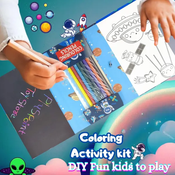 Space_Astronaut_Coloring_Kit_Travel_Pack,_With_30_Coloring_Pages_10_Rainbow_Scratch_Papers_8_Double_Head_Colored_Pencils_For_Drawing,_Travel_Coloring_Kit_For_Kids_Ages_3-12
