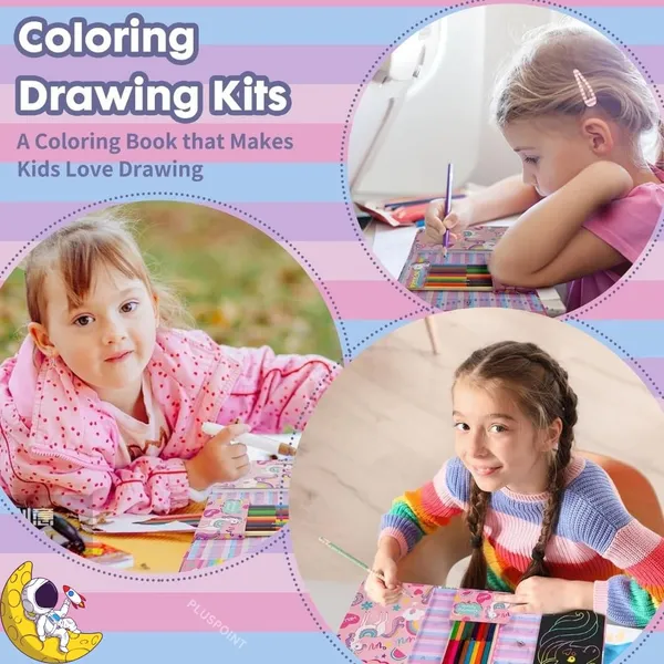 Space_Astronaut_Coloring_Kit_Travel_Pack,_With_30_Coloring_Pages_10_Rainbow_Scratch_Papers_8_Double_Head_Colored_Pencils_For_Drawing,_Travel_Coloring_Kit_For_Kids_Ages_3-12