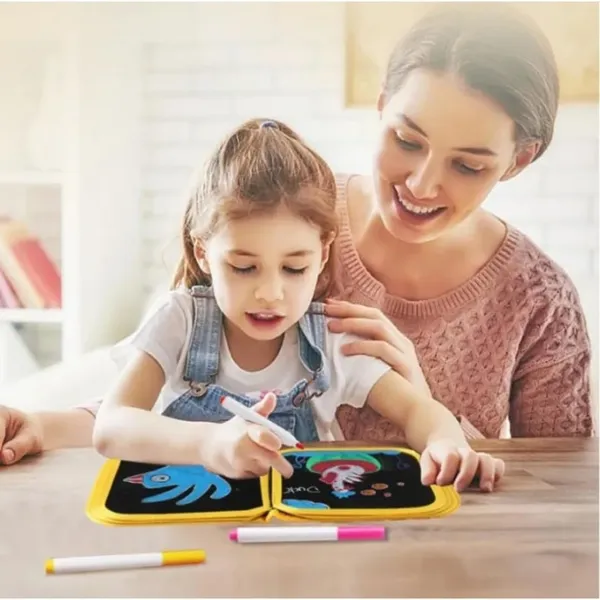 Erasable_Doodle_Book_For_Kids_Toddlers_Activity_Toys_Reusable_Drawing_Pads_With_Watercolor_Pens,Travel_Art_Toy,_Road_Trip_Car_Game_Writing_Painting_Set_For_Boys_And_Girls_(6_Pages)