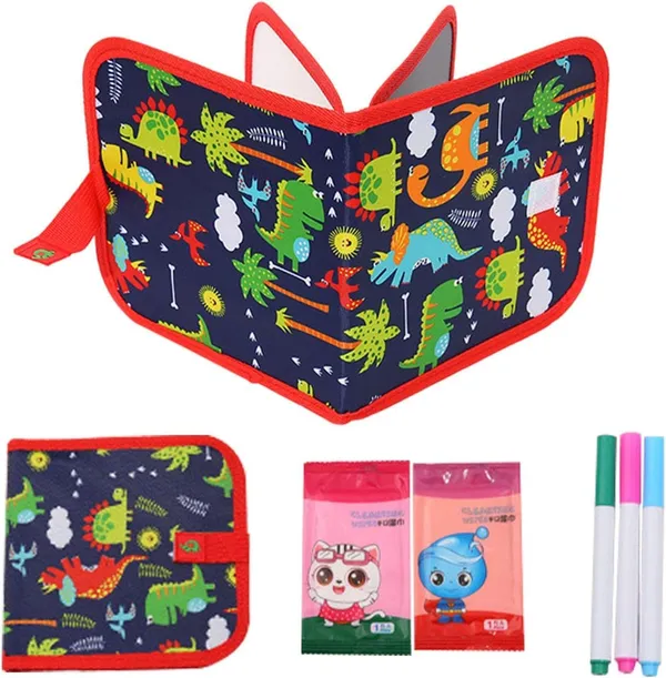 Erasable_Doodle_Book_For_Kids_Toddlers_Activity_Toys_Reusable_Drawing_Pads_With_Watercolor_Pens,Travel_Art_Toy,_Road_Trip_Car_Game_Writing_Painting_Set_For_Boys_And_Girls_(6_Pages)