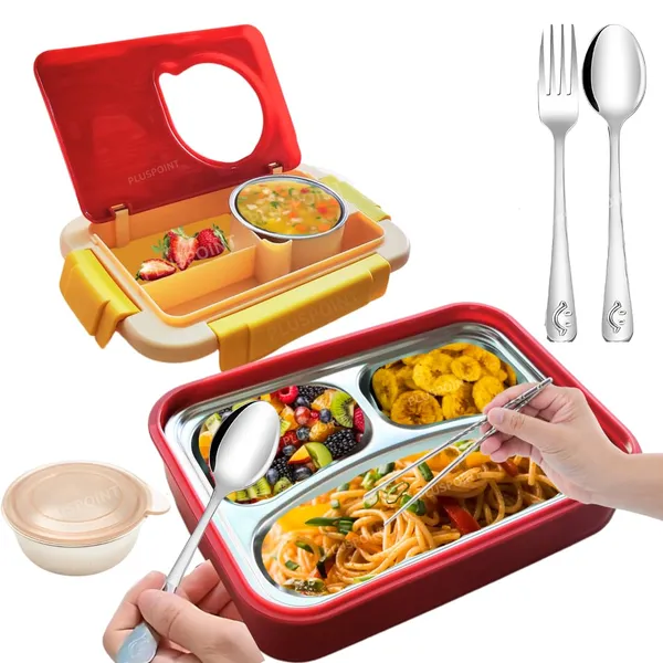 Bento_Lunch_Box_With_3_Compartments_And_Soup_Bowl,_Insulated_Lunch_Box_And_Portable_Utensils,_Stainless_Steel_Camera_Lunch_Containers,_Leak_Proof_Bento_Box_For_Kids,_Adults_(Red)