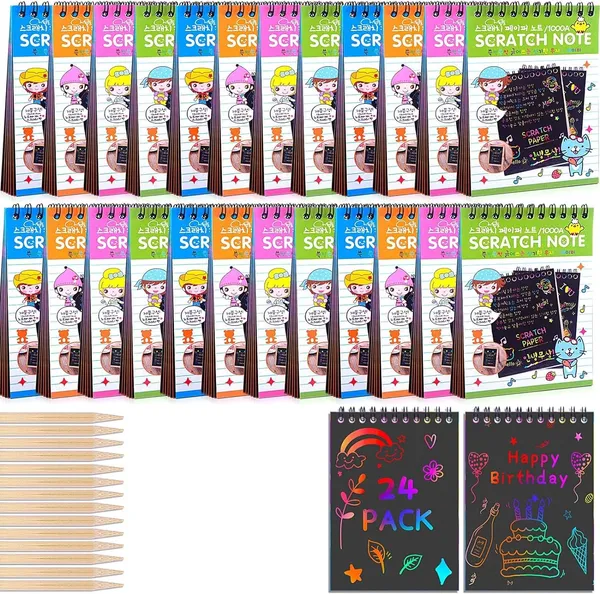 Scratch_Notebooks,_10_Pages_Rainbow_Scratch_Art_Book_Magic_Doodle_Scratch_Painting_Sketch_Art_Drawing_Notepads_With_Wooden_Stylus_For_Kids_Arts_And_Crafts_Perfect_Travel_Activity