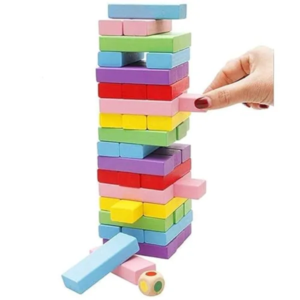 48_Pcs_Colourful_Wooden_Blocks_For_7-14_Years_Indoor_Balancing_&_Building_Game,_Montessori_Wooden_Toys,_Kids_Activity_Tower_Block_For_Cognitive_Development_&_Fun_Family_Game_Gift_For_Kids