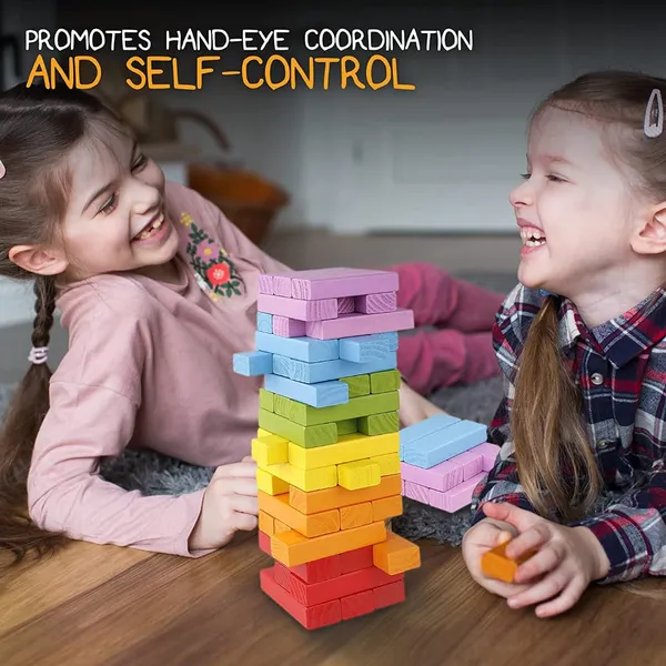 48_Pcs_Colourful_Wooden_Blocks_For_7-14_Years_Indoor_Balancing_&_Building_Game,_Montessori_Wooden_Toys,_Kids_Activity_Tower_Block_For_Cognitive_Development_&_Fun_Family_Game_Gift_For_Kids