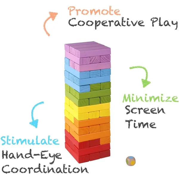 48_Pcs_Colourful_Wooden_Blocks_For_7-14_Years_Indoor_Balancing_&_Building_Game,_Montessori_Wooden_Toys,_Kids_Activity_Tower_Block_For_Cognitive_Development_&_Fun_Family_Game_Gift_For_Kids