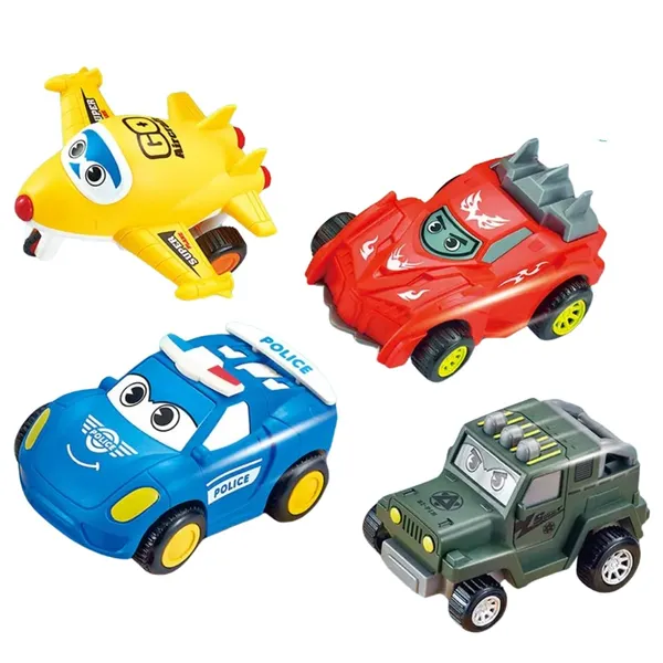 Cute_Vehicles_Set_Of_4_Friction_Powered_Toy_Car_Set_For_Toddlers_Push_And_Go_Transport_Cartoon_Racing_Car_Off_Road_Jeep_Police_Jet_Plane_All_In_1_Set_For_Kids