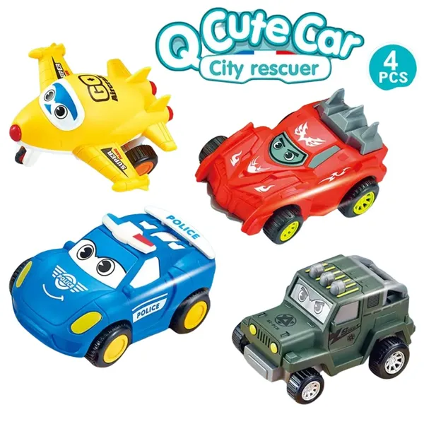 Cute_Vehicles_Set_Of_4_Friction_Powered_Toy_Car_Set_For_Toddlers_Push_And_Go_Transport_Cartoon_Racing_Car_Off_Road_Jeep_Police_Jet_Plane_All_In_1_Set_For_Kids