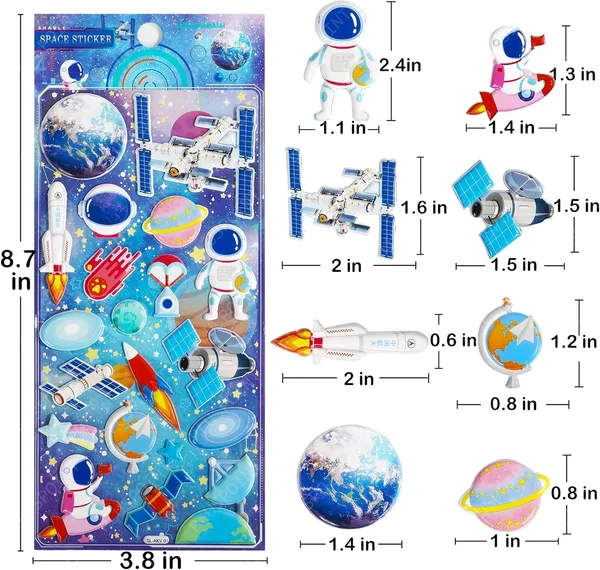 3D_Puffy_Space_Stickers_For_Kids,_4_Pack_Self_Adhesive_Outer_Space_Themed_Stickers_With_Planet,_Astronaut,_Rocket,_Solar_System_For_Scrapbook_Crafts,_Party_Favors_Goodie_Bags_Stuffers