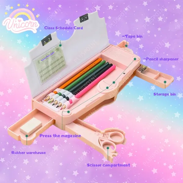 Unicorn_Multifunctional_Pencil_Box_For_Kids,_Unicorn_Theme_Pencil_Case,_Magnetic_Pencil_Box,Popup_With_Buttons_Return_Gifts_For_Kids_Girls